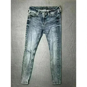 Calvin Klein Jeans Womens 28/30 CKJ001 Skinny Blue Denim (0035)